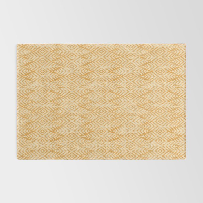 Feather Ikat - marigold and cream  Rug Gallery Image 2