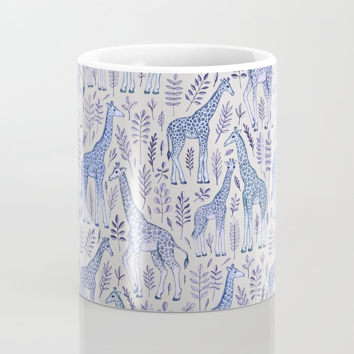 Blue Giraffe Pattern Coffee Mug Gallery Image 4
