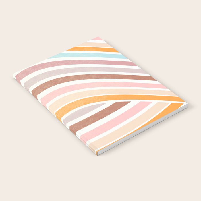 Bowy Pastel Stripes Notebook Gallery Image 1