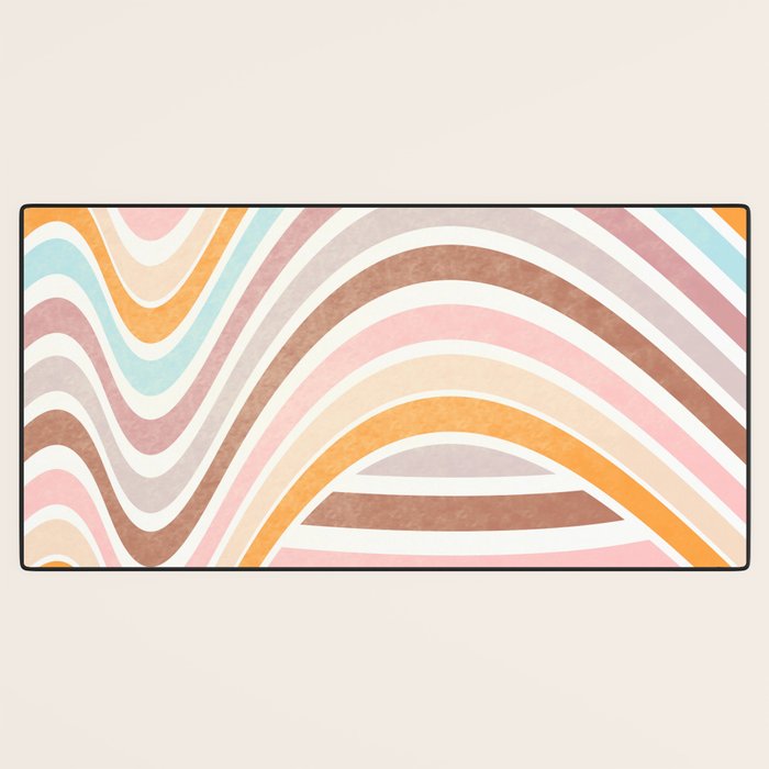 Bowy Pastel Stripes Desk Mat Gallery Image 3