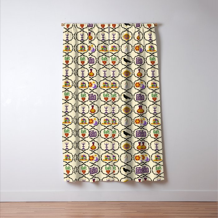 Whimsigothic Witch Mystical Magic Window Curtain Gallery Image 3