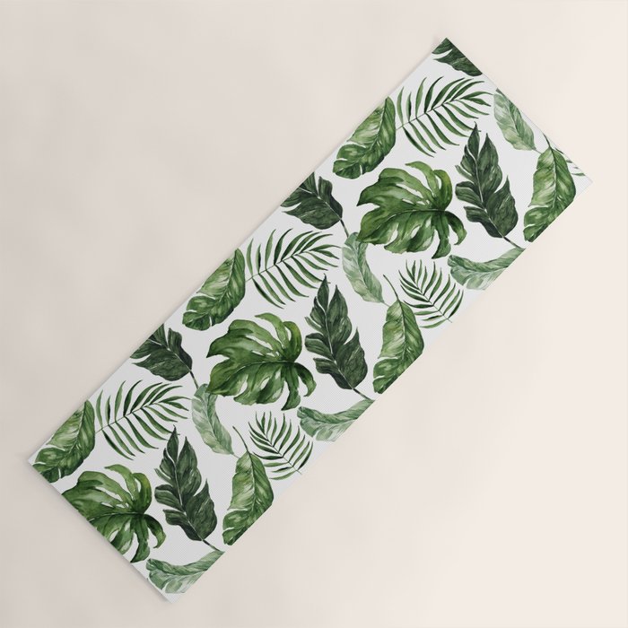 Tropical Leaf Yoga Mat Gallery Image 1