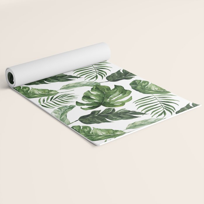 Tropical Leaf Yoga Mat Gallery Image 2