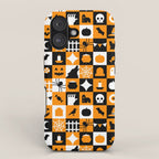 Geometric halloween mosaic pattern iPhone Case Gallery Image 1