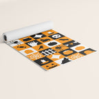 Geometric halloween mosaic pattern Yoga Mat Gallery Image 2
