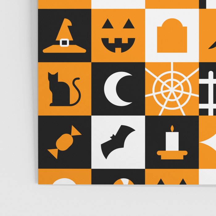 Geometric halloween mosaic pattern Poster Gallery Image 3