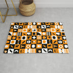 Geometric halloween mosaic pattern Rug Gallery Image 1