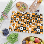 Geometric halloween mosaic pattern Cutting Board Gallery Image 2