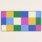 Bold Colorful Checks Pattern - Large XVI Desk Mat Gallery Image 3