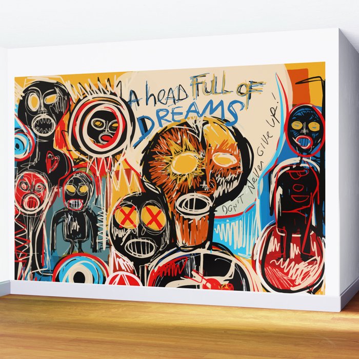 Head full of dreams Wall Mural Gallery Image 2