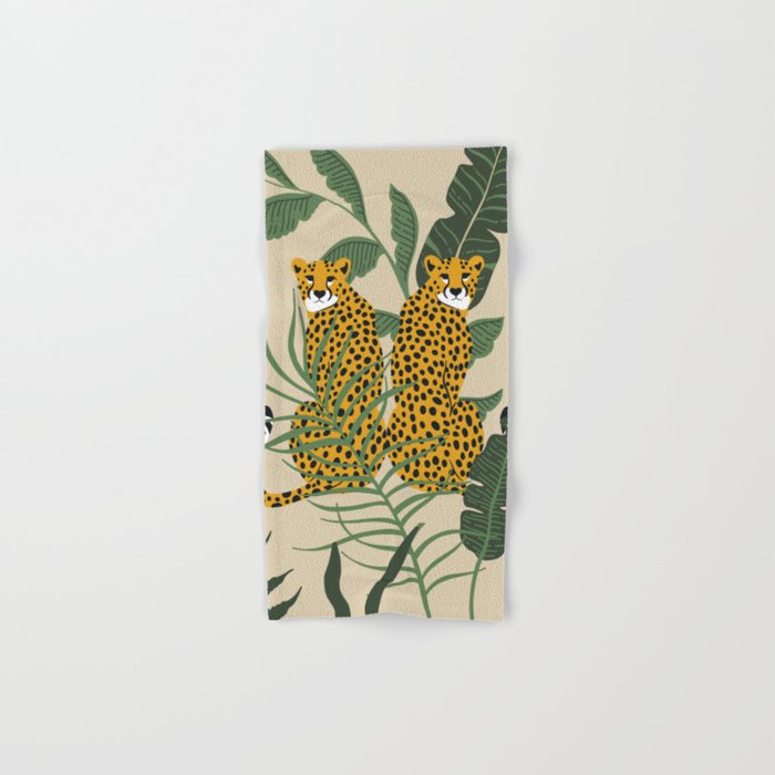 Palm Jungle Cheetah Prints Bath Towel Gallery Image 1