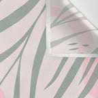 Pastel pink abstract leaf pattern Wall Tapestry Gallery Image 3