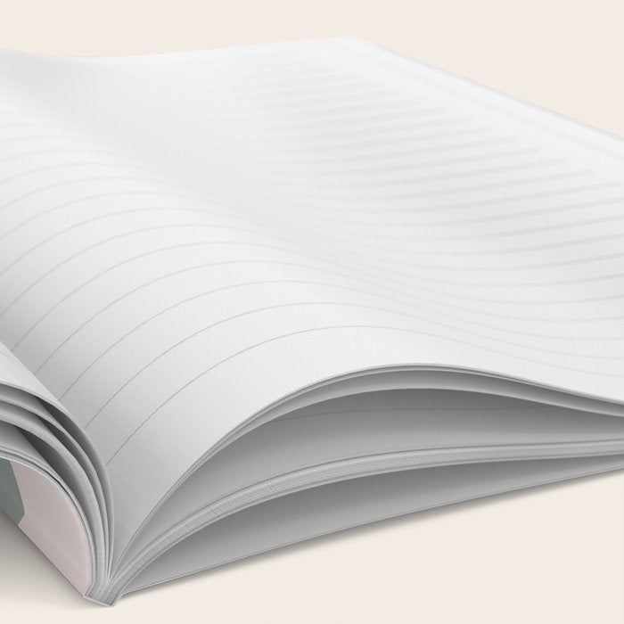 Pastel pink abstract leaf pattern Notebook Gallery Image 2