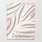 Pastel pink abstract leaf pattern Notebook Gallery Image 4