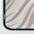Pastel pink abstract leaf pattern Laptop Sleeve Gallery Image 3