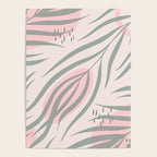 Pastel pink abstract leaf pattern Poster Gallery Image 4