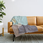 LANDSHAPES / Mountains - Day Throw Blanket Gallery Image 1