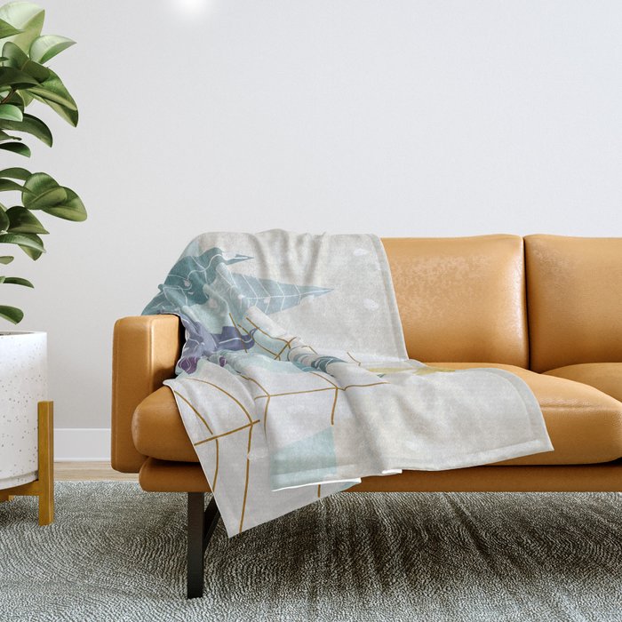 Winter Landscape Throw Blanket Gallery Image 1