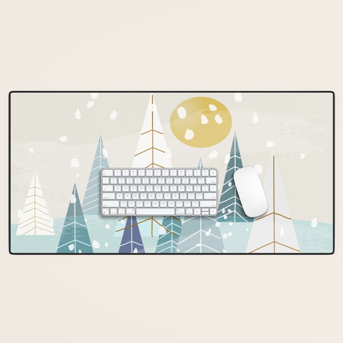 Winter Landscape Desk Mat Gallery Image 1