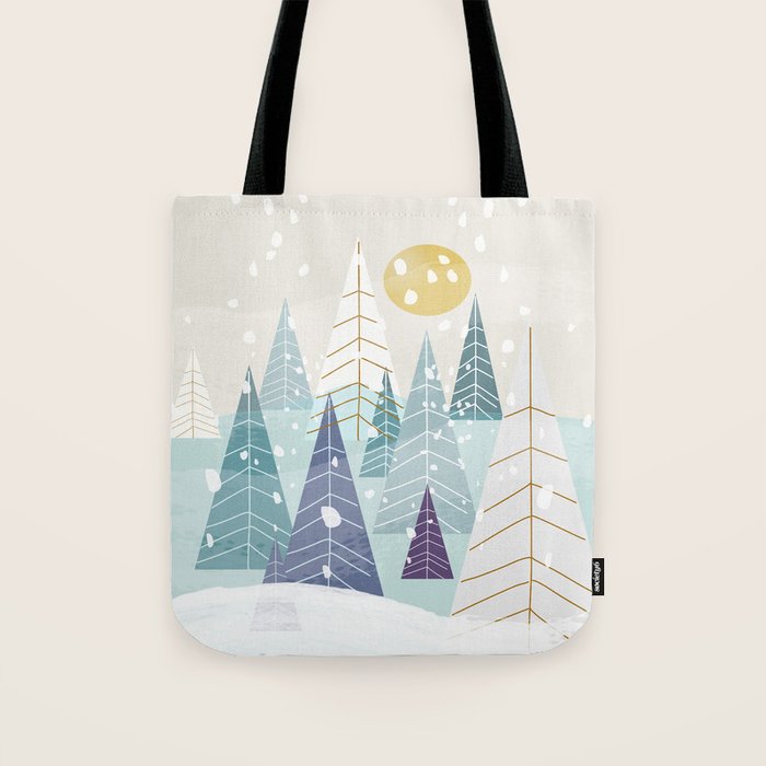 Winter Landscape Tote Bag Gallery Image 1