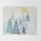 Winter Landscape Throw Blanket Gallery Image 2