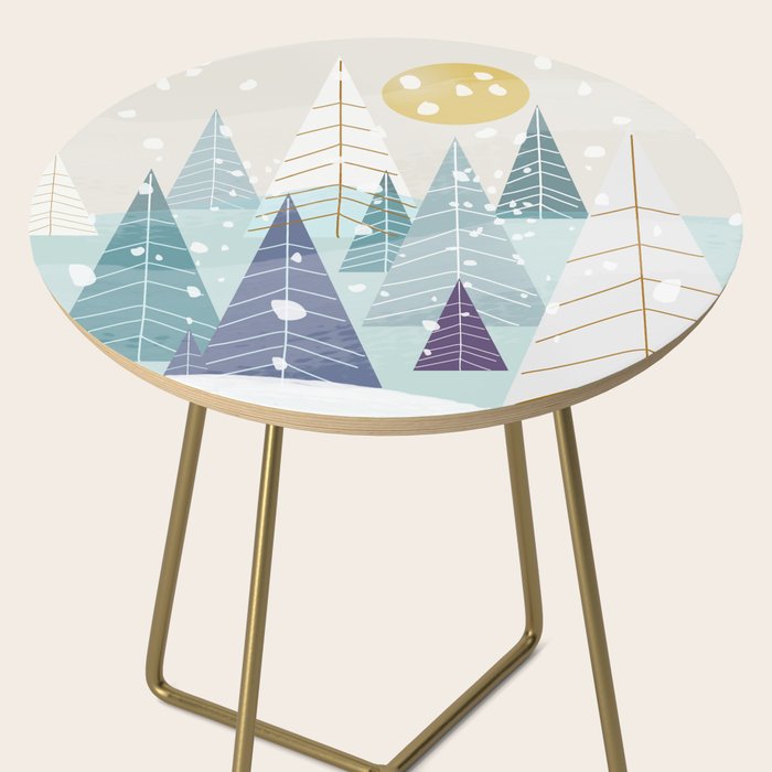 Winter Landscape Side Table Gallery Image 2