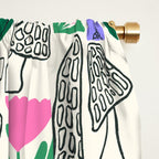 Spring Morels and Flowers Pattern Window Curtain Gallery Image 2