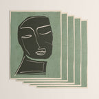Minimal Abstract Art Face 2 Wrapping Paper Gallery Image 3