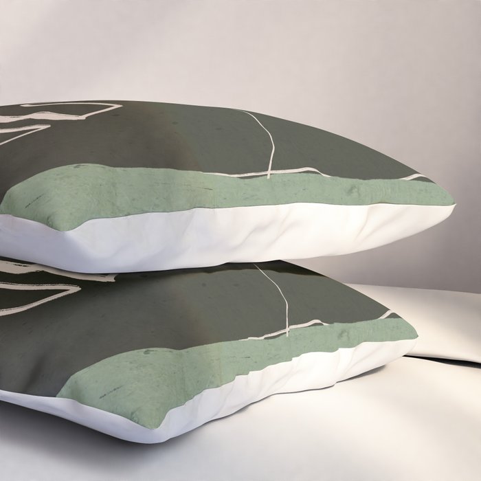 Minimal Abstract Art Face 2 Pillow Sham Gallery Image 3