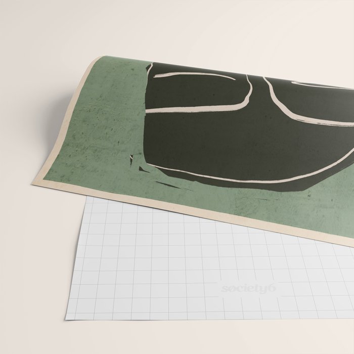 Minimal Abstract Art Face 2 Wrapping Paper Gallery Image 2