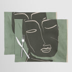 Minimal Abstract Art Face 2 Placemat Gallery Image 1