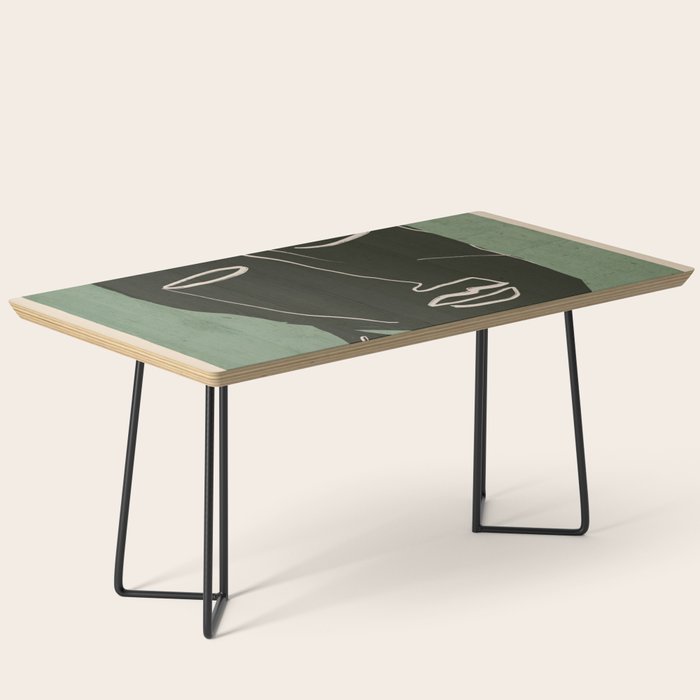 Minimal Abstract Art Face 2 Coffee Table Gallery Image 1