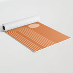 Mid Century Modern Geometric 194 in Orange Shades Yoga Mat Gallery Image 2