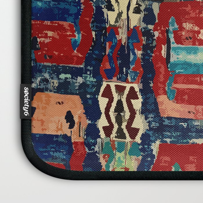 Karakecili Turkish Antique Kilim Flatweave Rug Pattern Laptop Sleeve Gallery Image 3