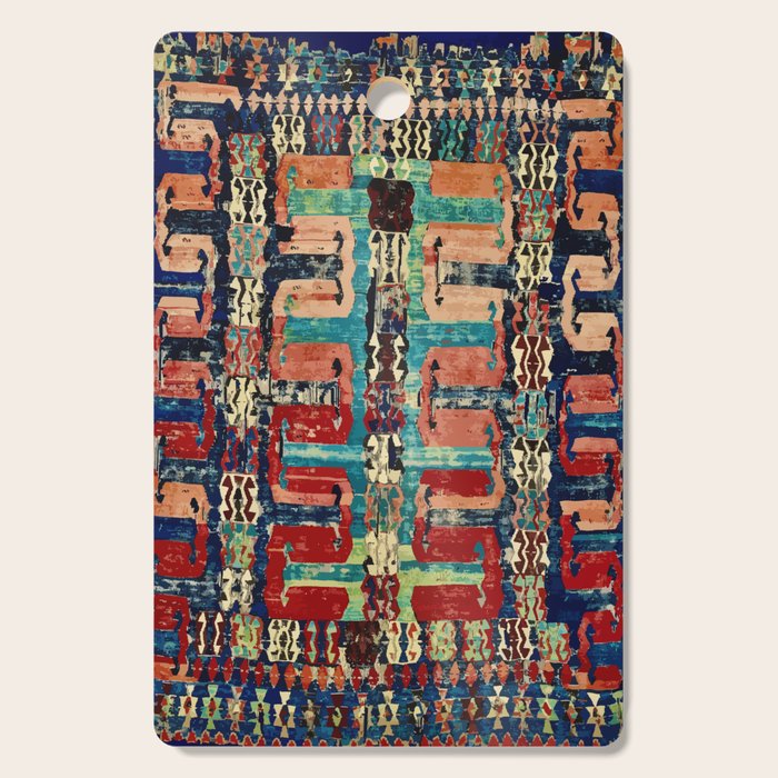 Karakecili Turkish Antique Kilim Flatweave Rug Pattern Cutting Board Gallery Image 1