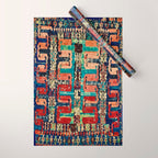 Karakecili Turkish Antique Kilim Flatweave Rug Pattern Wrapping Paper Gallery Image 1