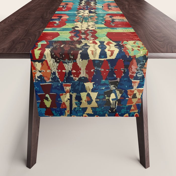 Karakecili Turkish Antique Kilim Flatweave Rug Pattern Table Runner Gallery Image 1