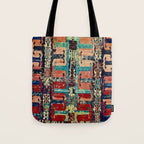 Karakecili Turkish Antique Kilim Flatweave Rug Pattern Tote Bag Gallery Image 1