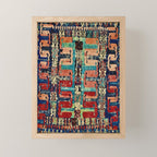 Karakecili Turkish Antique Kilim Flatweave Rug Pattern Mini Art Print Gallery Image 1