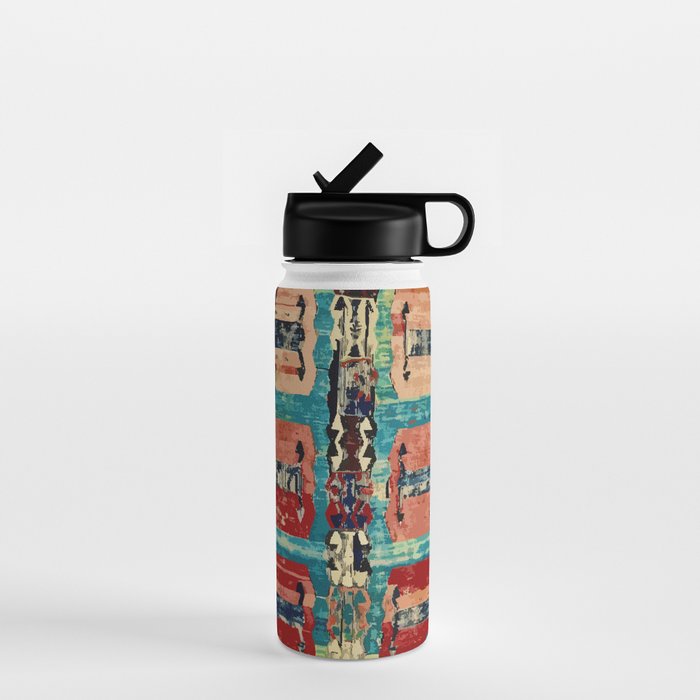 Karakecili Turkish Antique Kilim Flatweave Rug Pattern Water Bottle Gallery Image 1
