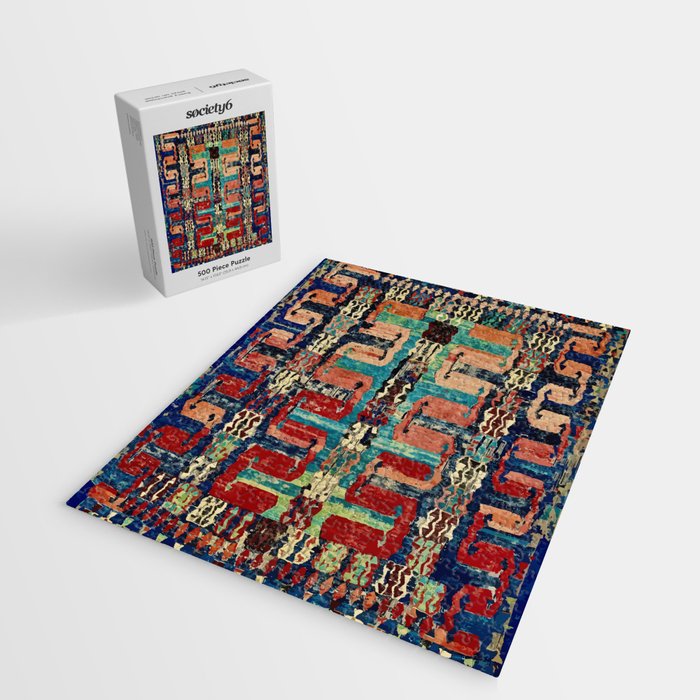 Karakecili Turkish Antique Kilim Flatweave Rug Pattern Jigsaw Puzzle Gallery Image 2