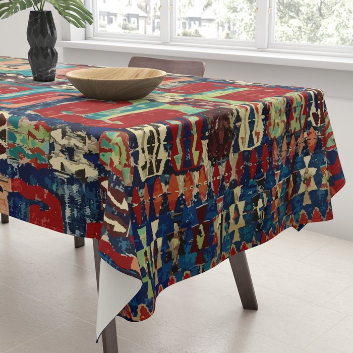 Karakecili Turkish Antique Kilim Flatweave Rug Pattern Tablecloth Gallery Image 3