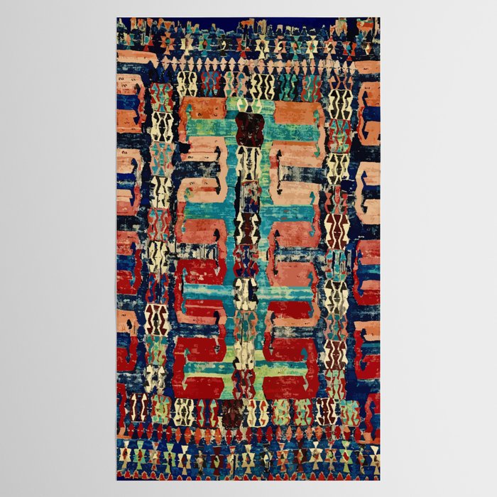 Karakecili Turkish Antique Kilim Flatweave Rug Pattern Tablecloth Gallery Image 2