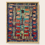 Karakecili Turkish Antique Kilim Flatweave Rug Pattern Serving Tray Gallery Image 1