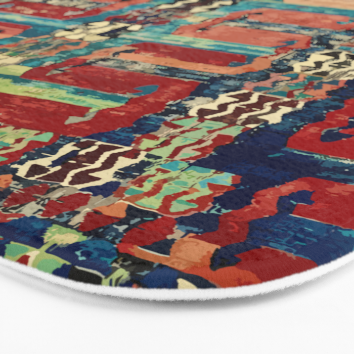 Karakecili Turkish Antique Kilim Flatweave Rug Pattern Bath Mat Gallery Image 3