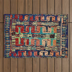 Karakecili Turkish Antique Kilim Flatweave Rug Pattern Outdoor Rug Gallery Image 1
