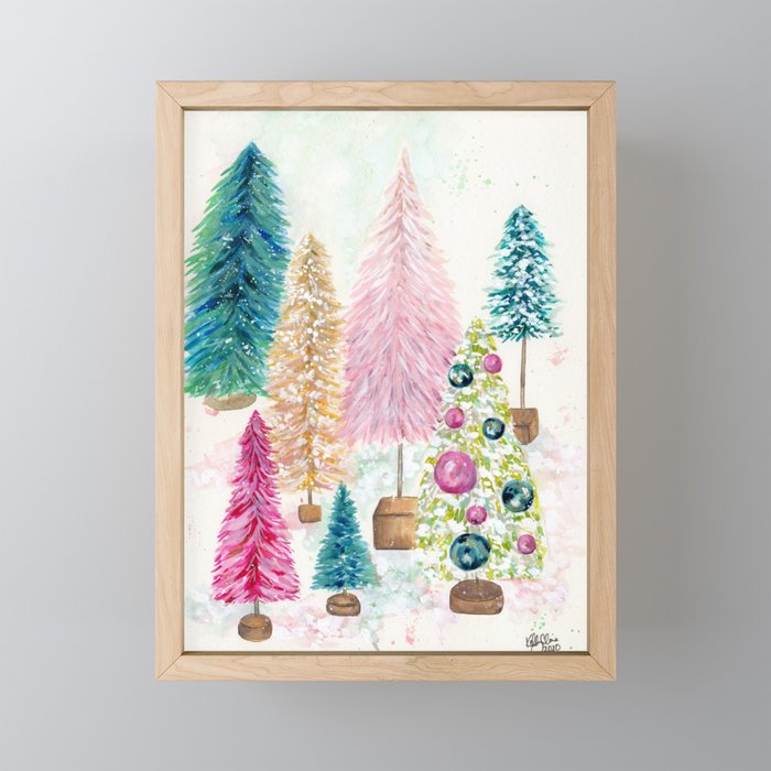 Vintage Christmas Mini Art Print Gallery Image 1