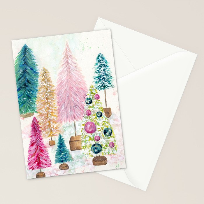 Vintage Christmas Stationery Card Gallery Image 2