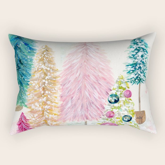 Vintage Christmas Rectangular Pillow Gallery Image 2