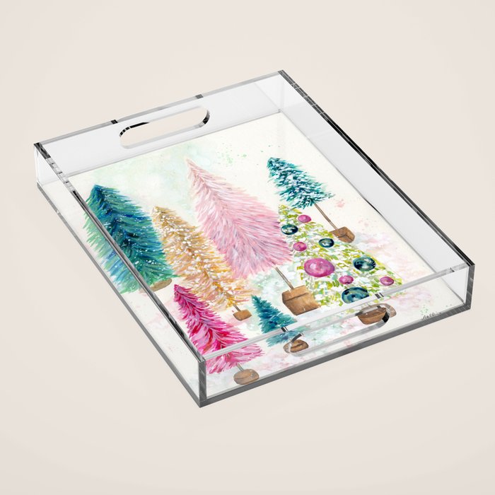 Vintage Christmas Acrylic Tray Gallery Image 1